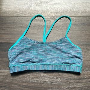 Lululemon Flow Y Bra IV - Blue Tropics/Wee Are From Space